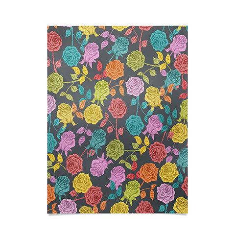 Bianca Green Roses Red Poster