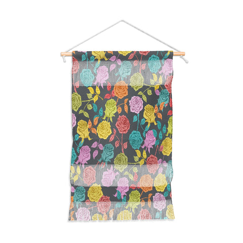 Bianca Green Roses Red Wall Hanging Portrait