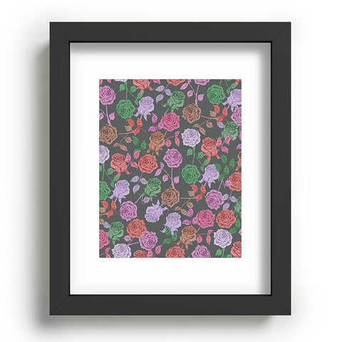 Bianca Green Roses Vintage Recessed Framing Rectangle