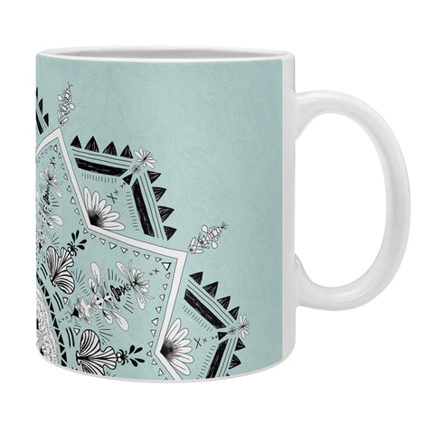 Bianca Green Star Mandala Blue Coffee Mug