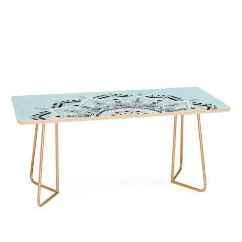 Bianca Green Star Mandala Blue Coffee Table