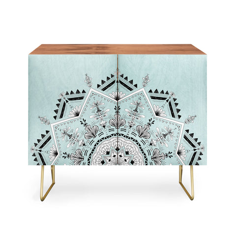 Bianca Green Star Mandala Blue Credenza