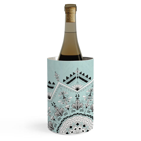 Bianca Green Star Mandala Blue Wine Chiller