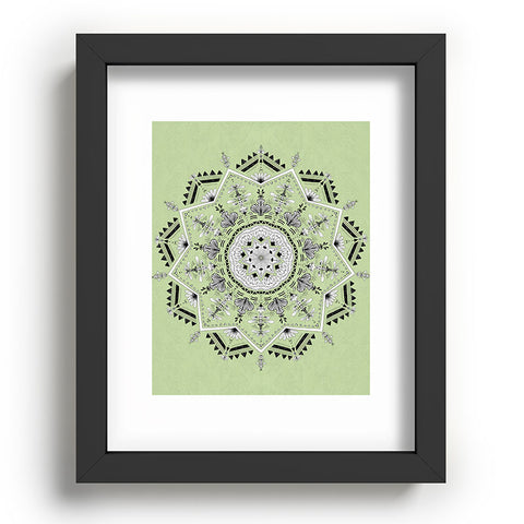Bianca Green Star Mandala Green Recessed Framing Rectangle