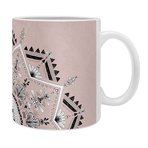 Bianca Green Star Mandala Peach Coffee Mug