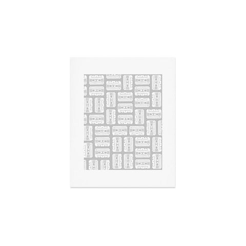 Bianca Green Tape It Grey Art Print