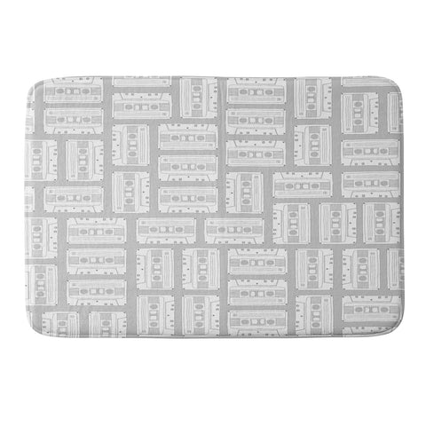 Bianca Green Tape It Grey Memory Foam Bath Mat