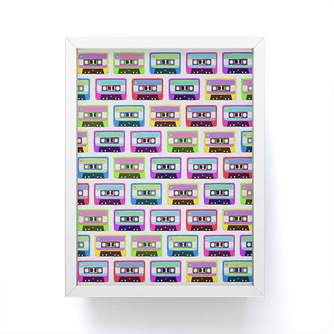 Bianca Green Tape It Rainbow Framed Mini Art Print