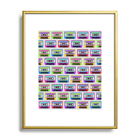Bianca Green Tape It Rainbow Metal Framed Art Print
