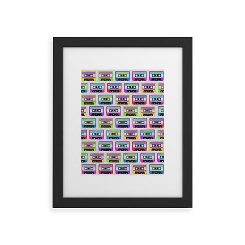 Bianca Green Tape It Rainbow Framed Art Print