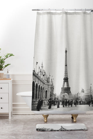 Bianca Green VINTAGE PARIS AROUND 1900 Shower Curtain And Mat