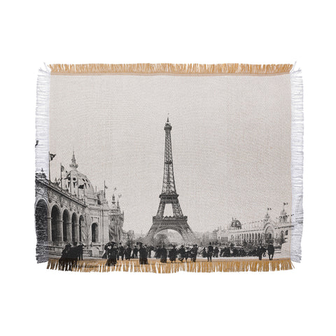 Bianca Green VINTAGE PARIS AROUND 1900 Throw Blanket