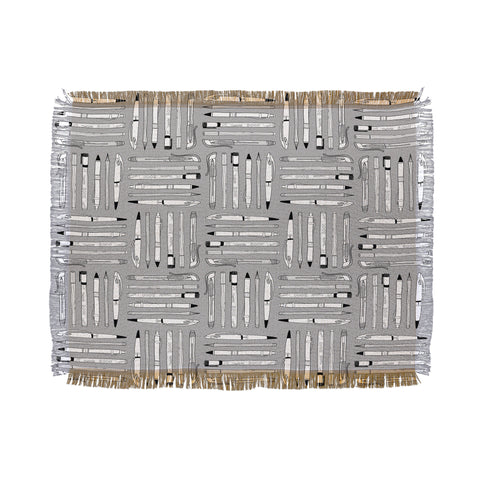 Bianca Green Weapons Of Mass Creation Grey Throw Blanket
