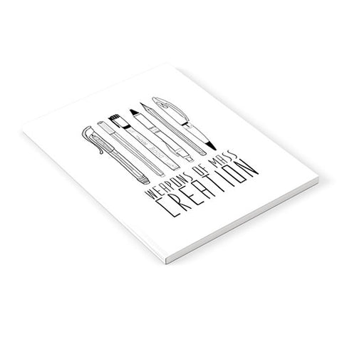 Bianca Green Weapons Of Mass Creation White Notebook