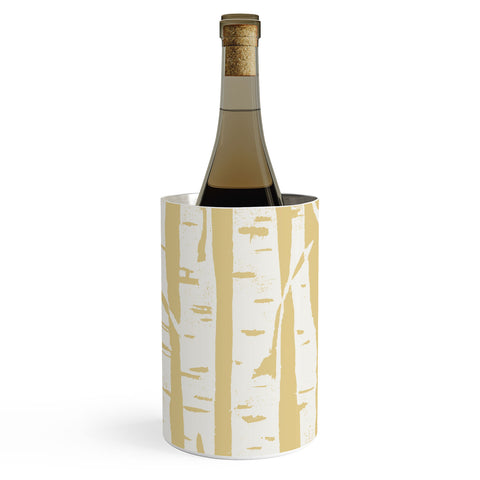 Bianca Green Woodcut Birches Sunny Wine Chiller