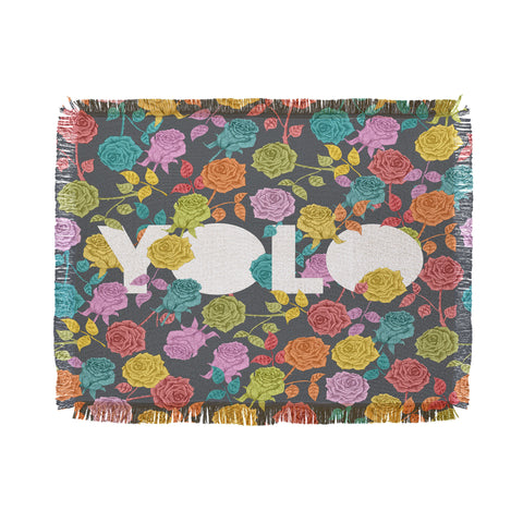 Bianca Green Yolo Throw Blanket
