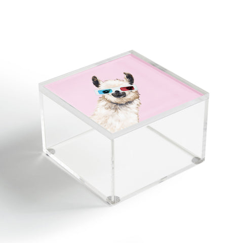 Big Nose Work 3D Glasses Llama Acrylic Box
