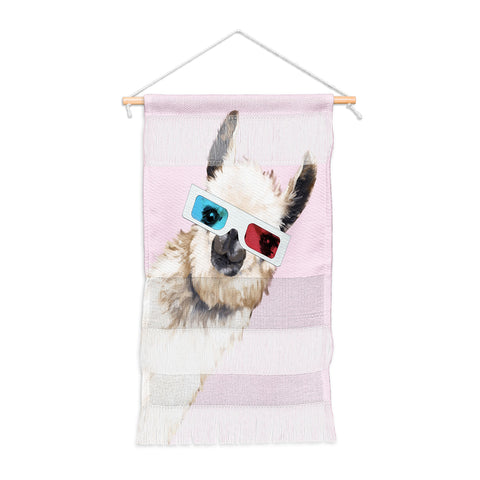 Big Nose Work 3D Glasses Llama Wall Hanging Portrait