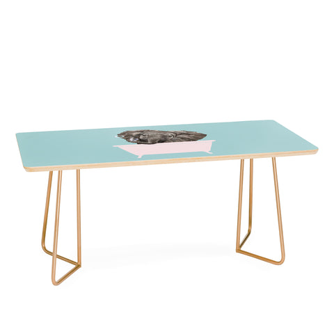 Big Nose Work Baby Elephant in Bathtub Coffee Table