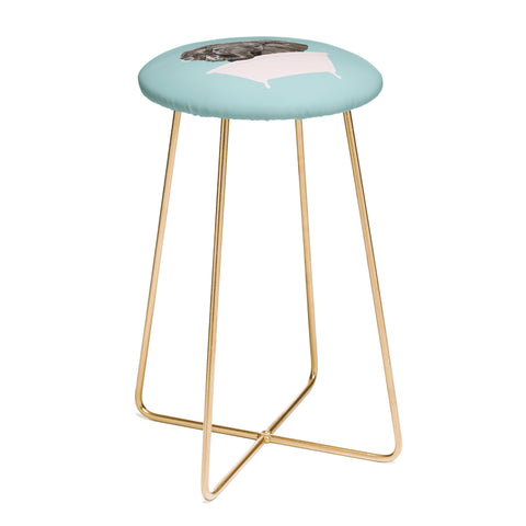 Big Nose Work Baby Elephant in Bathtub Counter Stool