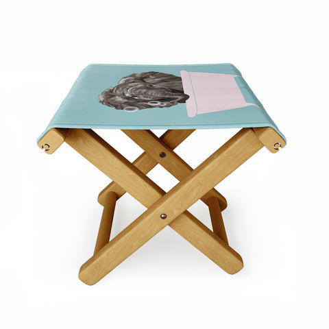 Big Nose Work Baby Elephant in Bathtub Folding Stool