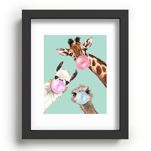 Big Nose Work Bubble Gum Gang in Green Recessed Framing Rectangle