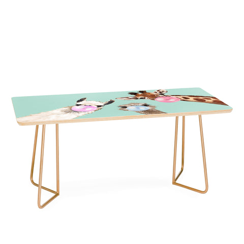 Big Nose Work Bubble Gum Gang in Green Coffee Table