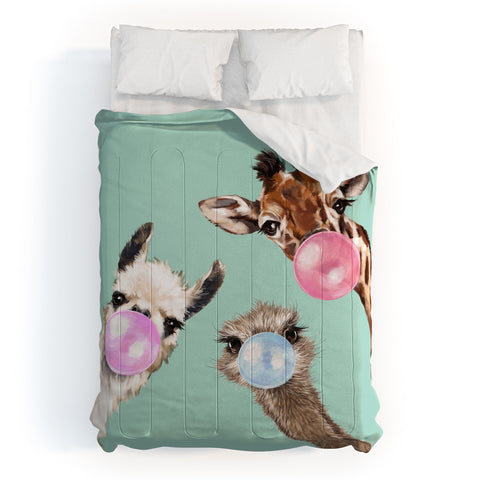 Big Nose Work Bubble Gum Gang in Green Comforter
