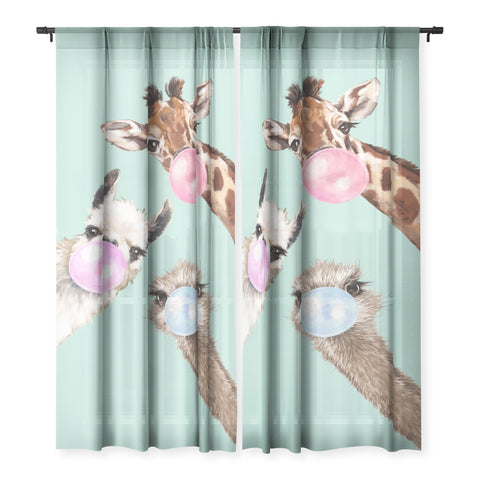 Big Nose Work Bubble Gum Gang in Green Sheer Non Repeat