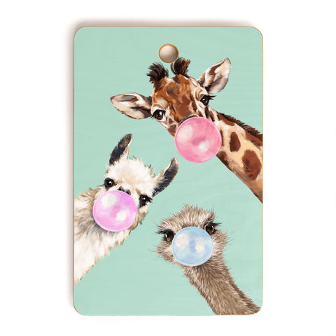 Big Nose Work Bubble Gum Gang in Green Cutting Board Rectangle