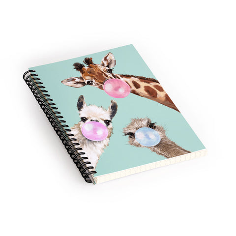 Big Nose Work Bubble Gum Gang in Green Spiral Notebook