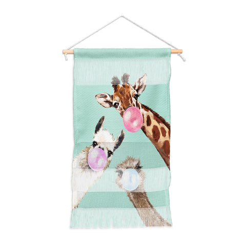 Big Nose Work Bubble Gum Gang in Green Wall Hanging Portrait