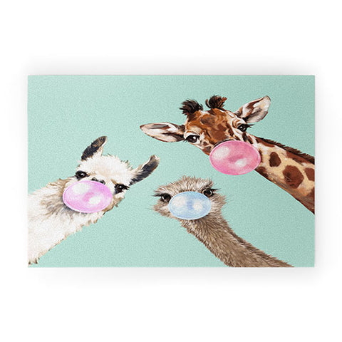 Big Nose Work Bubble Gum Gang in Green Welcome Mat