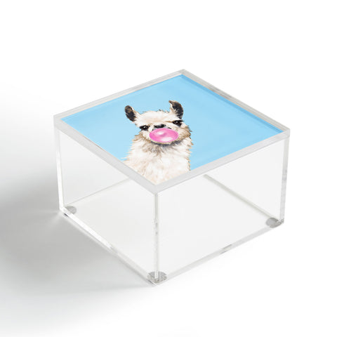 Big Nose Work Bubble Gum Sneaky Llama Blue Acrylic Box