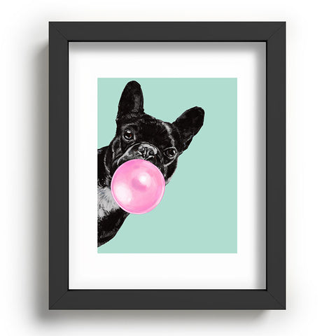 Big Nose Work Bubblegum French Bulldog Recessed Framing Rectangle