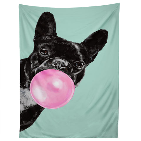 Big Nose Work Bubblegum French Bulldog Tapestry
