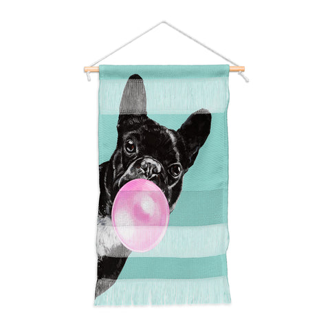 Big Nose Work Bubblegum French Bulldog Wall Hanging Portrait