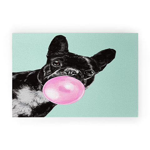 Big Nose Work Bubblegum French Bulldog Welcome Mat