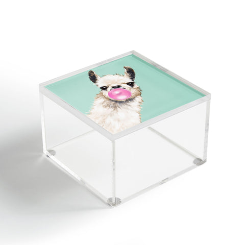 Big Nose Work Bubblegum Llama in Green Acrylic Box