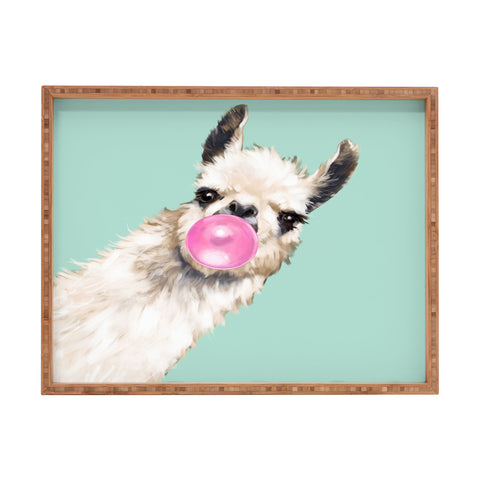 Big Nose Work Bubblegum Llama in Green Rectangular Tray