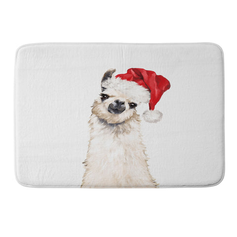 Big Nose Work Christmas Llama Memory Foam Bath Mat