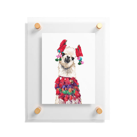 Big Nose Work Coolest Llama Floating Acrylic Print