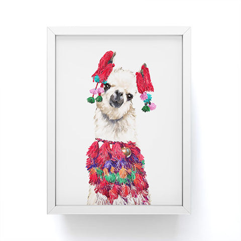 Big Nose Work Coolest Llama Framed Mini Art Print