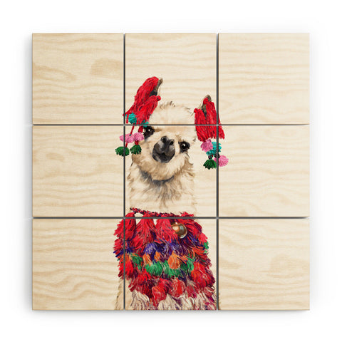 Big Nose Work Coolest Llama Wood Wall Mural