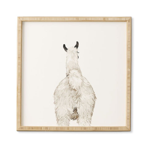 Big Nose Work Llama Butt Framed Wall Art