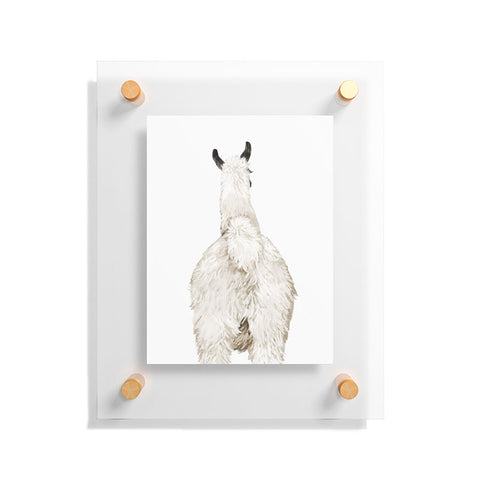 Big Nose Work Llama Butt Floating Acrylic Print