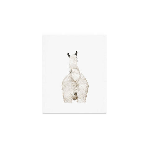 Big Nose Work Llama Butt Art Print