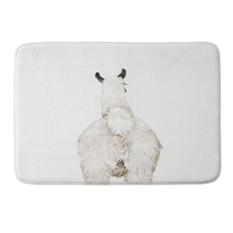 Big Nose Work Llama Butt Memory Foam Bath Mat