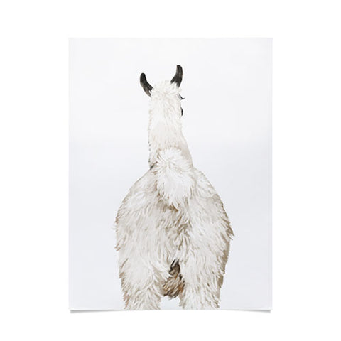 Big Nose Work Llama Butt Poster