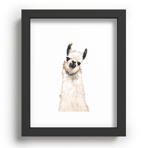 Big Nose Work Llama Portrait Recessed Framing Rectangle